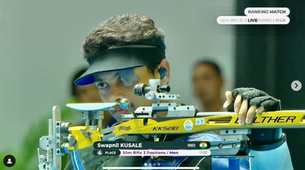 Olympics 2024 : Swapnil Kusale का 50m Rifle 3 Positions में Bronze